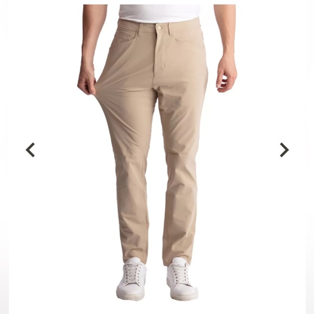 birddogs Men's Slim Fit 5 Pocket Pants khaki 36x30